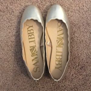 Sam and Libby Light Gold flats